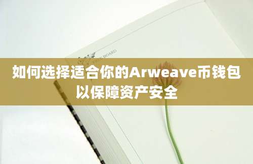 如何选择适合你的Arweave币钱包以保障资产安全