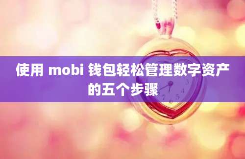 使用 mobi 钱包轻松管理数字资产的五个步骤