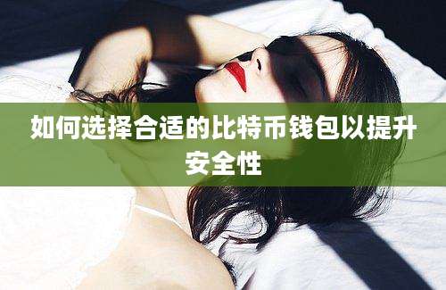 如何选择合适的比特币钱包以提升安全性