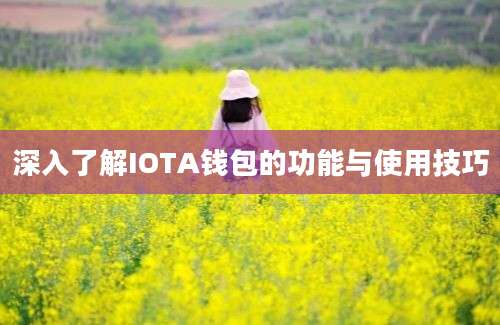 深入了解IOTA钱包的功能与使用技巧