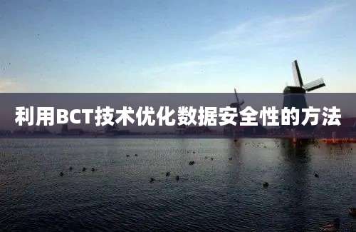 利用BCT技术优化数据安全性的方法