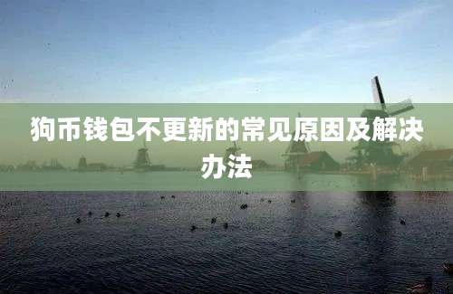 狗币钱包不更新的常见原因及解决办法