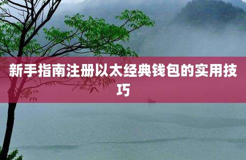 新手指南注册以太经典钱包的实用技巧